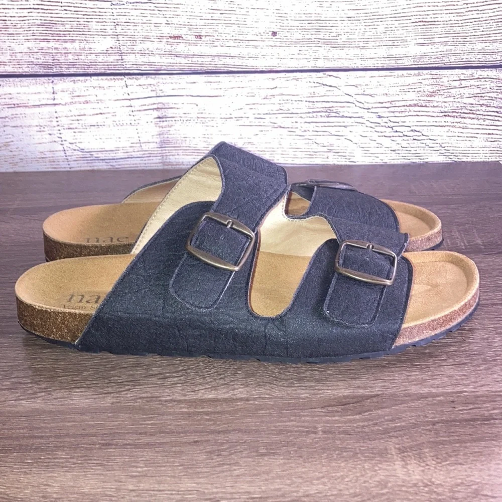 Men's NAE Darco Pinatex Sandal Size 44(11) Black& Tan
